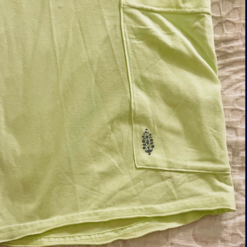 Free People Hot Shot Tee Romper In Sour Citrus Size Medium NWOT - Picture 9 of 10